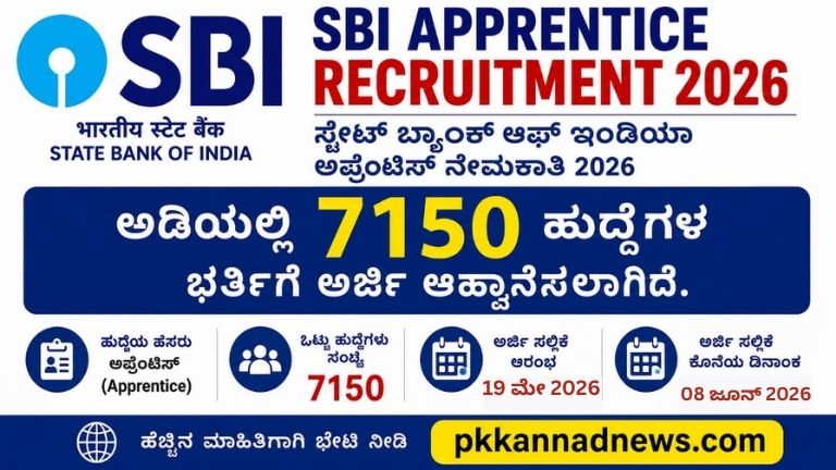SBI Apprentice 7150 ಹುದ್ದೆಗಳಿಗೆ ಅರ್ಜಿ ಆರಂಭ